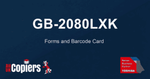 Toshiba GB-2080LXK Forms and Barcode Card