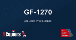 Toshiba GF-1270 Bar Code Print License