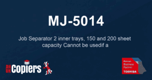 Toshiba MJ-5014 Job Separator