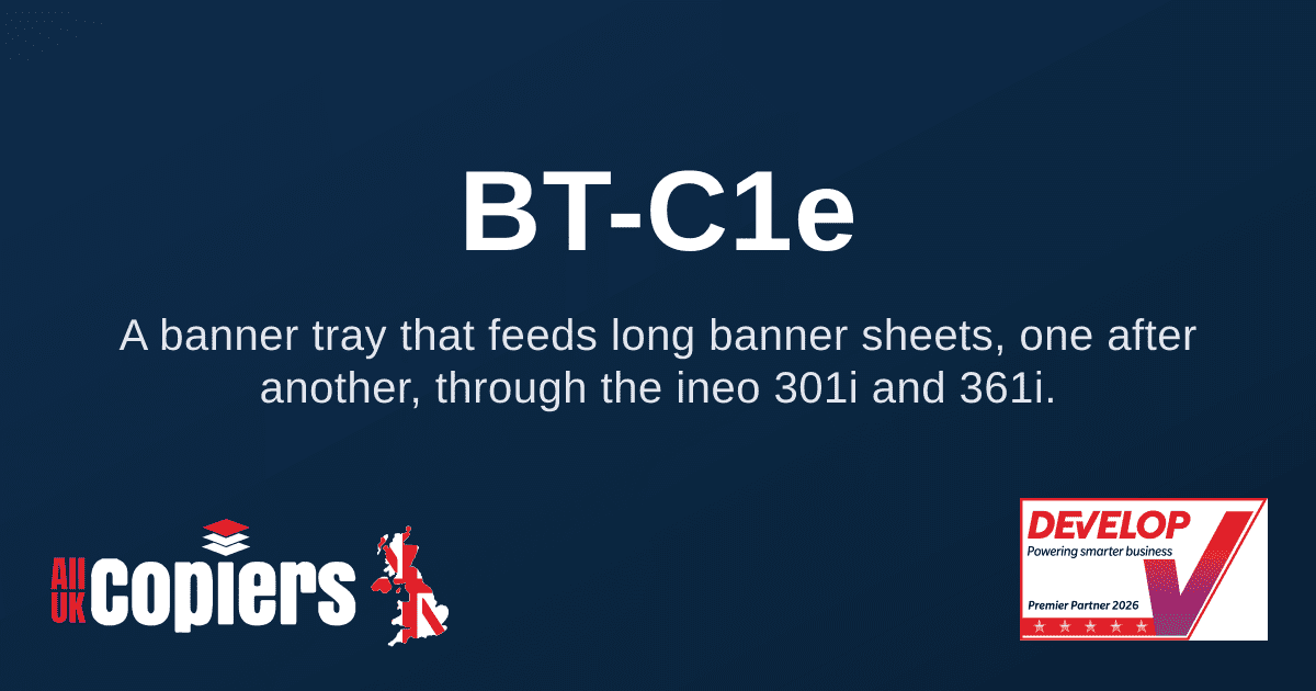 Develop Banner Tray