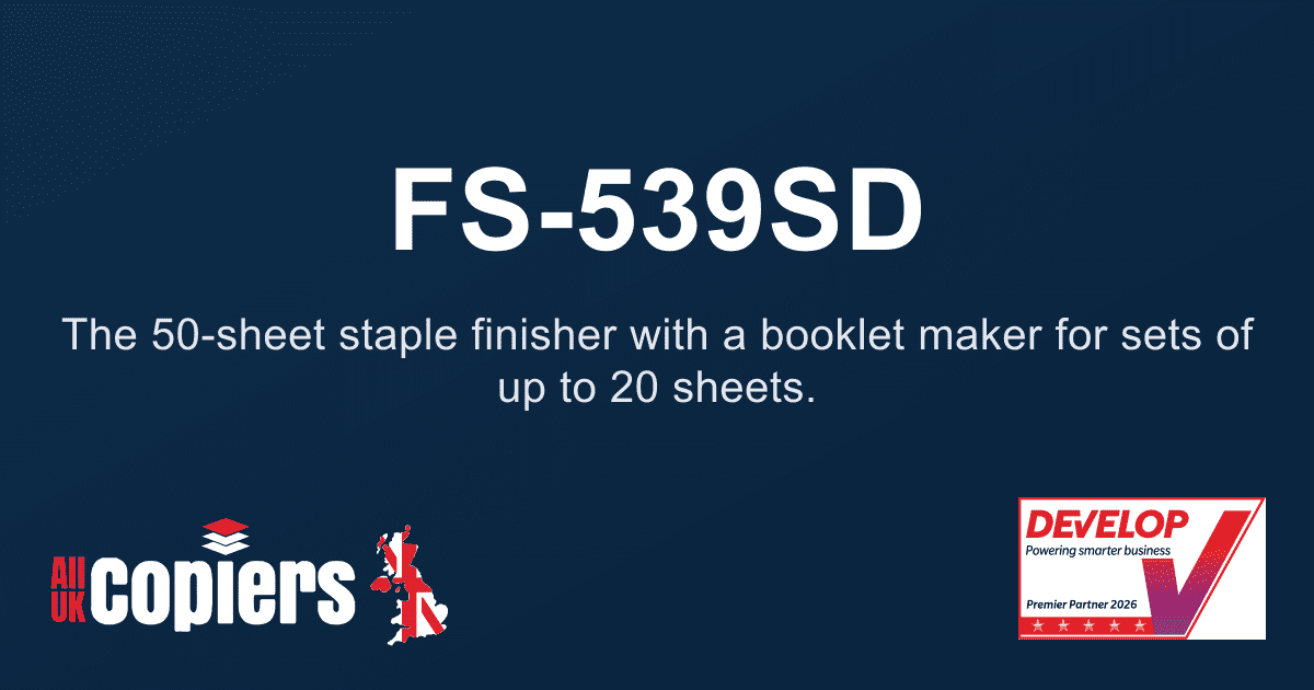 Develop Staple Finisher - 50 sheet + 80pp Booklet Maker