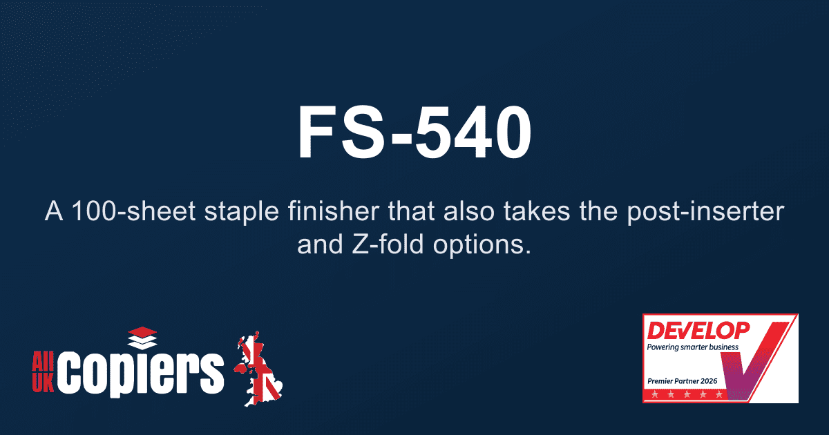 Develop Staple Finisher - 100 sheet