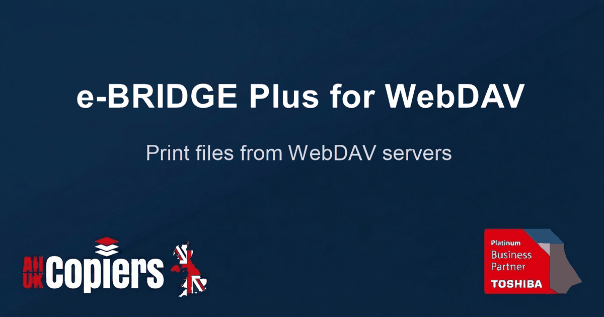 Toshiba e-BRIDGE Plus for WebDAV
