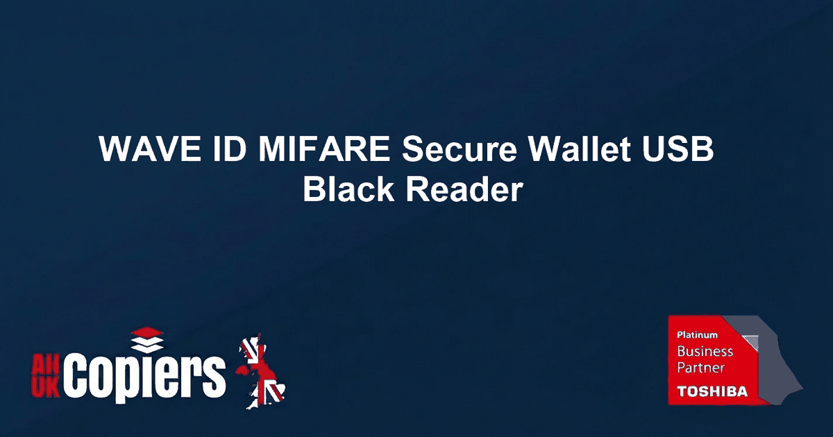 Toshiba WAVE ID MIFARE Secure Wallet USB Black Reader
